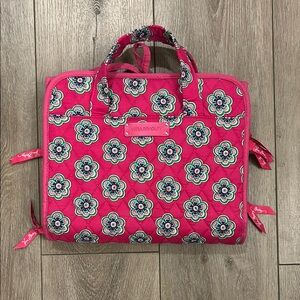 Vera Bradley EUC Pink Floral Hanging Travel Accessories, Jewelry, Products Bag